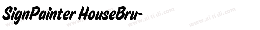 SignPainter HouseBru字体转换